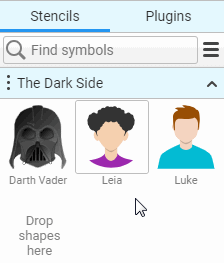 Drag and drop symbols to arrange them Drag and drop symbols to arrange them